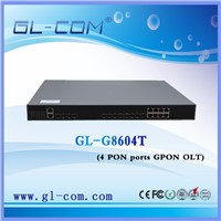 Communication equipment Optical Fiber GPON OLT(4 PON ports)