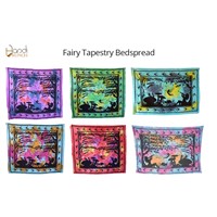 Handicrunch |  Indian Fairy  Print  tapestry , wall hanging , Bedspread