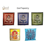 Handicrunch |  Indian God Print  tapestry wall hanging