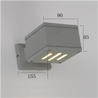 waterproof outdoor wall light  aluminum square exterior wall lamp