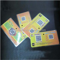 Supply PVC Laminated Printed Card/Laminated Car-moving Warning Card