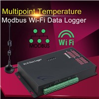 2016 hot black Multipoint Temperature Modbus Device Wi-Fi Data Logger Recorder