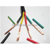 3 core flexible copper conductor electrical pvc wire