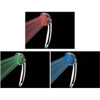 LED shower,Green, Blue, Red 3 Color Temperature Sensor LED Shower Head Sprinkler