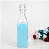 1 litre 16 oz 10 oz glass beverage bottles with pull-ring lids wholesale 16 oz