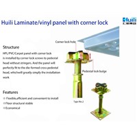 HPL/PVC finish raised access flooring with corner lock