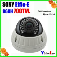 Sony Effio-E 673+4140 with 2.8-12mm varifocal lens Vandalproof IR Dome Camera