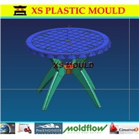 Plastic molded table mould