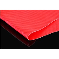 glass fiber cloth with silicone rubber coating(red and grey)