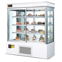 Luxury Vertical  Front Open Door Cake Showcase / Display Showcase