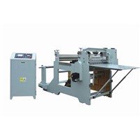Auto Roll To Sheet Guillotine Machine With Unwinder, Photocell, Rewinder For Kiss Cut