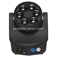 Moving Head light 6pcs 12w 4in1 RGBW LED Mini Bee Eye Beam wash effect  Stage Light (BEE6X12)