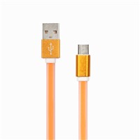 Colorful micro to male flat usb cable for android phone