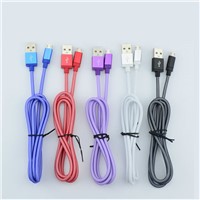 New Metal Alloy with Mesh Weave Fast Charging 1m mobile phone cable