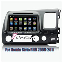 Android 4.4 Quad Core Car DVD Player For Honda Civic 2006-2011 RHD GPS Navigation