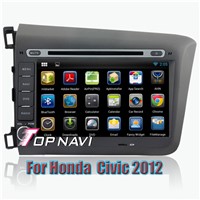 Android 4.4 Quad Core Car DVD Player For Honda Civic 2012 GPS Navigation