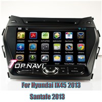 Android 4.4 Quad Core Car DVD Player For Hyundai IX45 /Santafe 2013 GPS Navigation