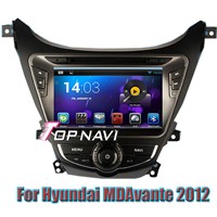 Android 4.4 Quad Core Car DVD Player For Hyundai MDAvante 2012 GPS Navigation