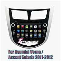 Android 4.4 Quad Core Car DVD Player For Hyundai Verna 2011-2012 GPS Navigation