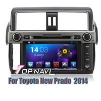 Android 4.4 Quad Core Car DVD Player For Toyota New Prado 2014 GPA Navigation
