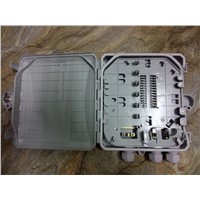 White Outdoor Fiber Optic Terminal Box , 8 Port PLC Splitter / FTTH Box