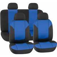 CAR SEAT COVERS BLUE &amp;amp; BLACK Polyester Mesh HY-S1012