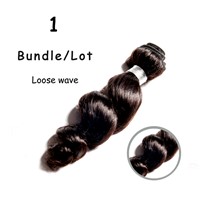 7a Brazilian Loose Wave 3pcs/lot Brazilian Loose Wave Virgin Hair