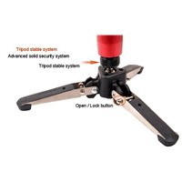 Aluminum alloy material oxidation surface treatment section 4 foot tube spiral lock camera tripod