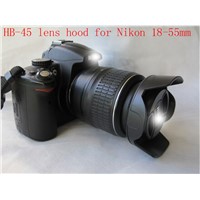 Camera petal shape HB-45 Lens Hood for nikon D3100 D5100 D5200 D3200 18-55mm DX / f/3.5-5.6G VR