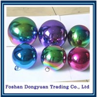 Rainbow Color Stainless Stee Sphere for Christmas Party Supplies