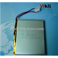 lithium polymer battery 3.7V,4000mah for mobile power,PDA,mobile DVD,medical equipment etc.