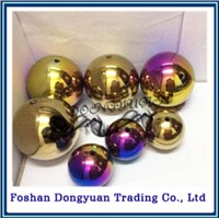 rainbow color stainless stee sphere for christmas party supplies