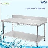 Stainless Steel Work Tables,2-Tiers Stainless Steel Work Bench