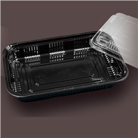 black food packaging container boxes