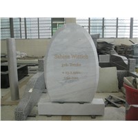 New style headstone granite monument with base