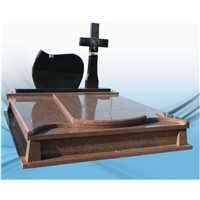 polished headstone granite monument cross shape