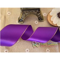 Gold Edged Satin Ribbon