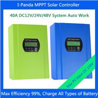 40A DC12V 24V 48V auto work, MPPT solar charge controller, LCD solar regulator MPPT 40A