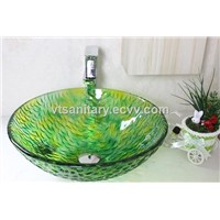 bathroom basin,glass sink,wash basin vessel sink N-206