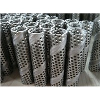 stainless steel metal spiral welded 316L perforated filter elements air center core filter frames