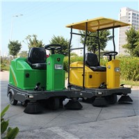 lead battery powered electric floor sweeping vehicle