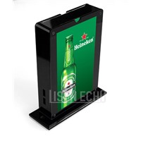 2015 new style acrylic table menu holder stand with power supply