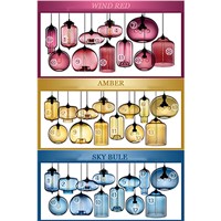 Modern Niche Glass Pendant Lamp Fashion Pendant Light art bar lamps Italy design