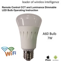 WiFi and Dimming Color Smart LED Bulb