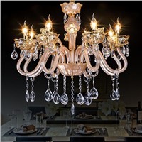 Lowest price 8 arms chandelier led crystal ceiling lighting