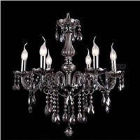 Low price wholesale decorative 6 arms led crystal chandelier pendant lamp