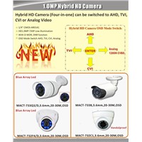 Four in One Hybird HD 1MP 720P blue array led new camera