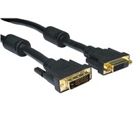 Gold Plated High Speed DVI 24+1female to DVI24+1 male Cable
