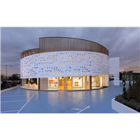 perforated metal facade