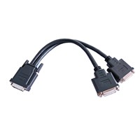 Super quality DVI Monitor Y splitter Cable Male to 2*Female
